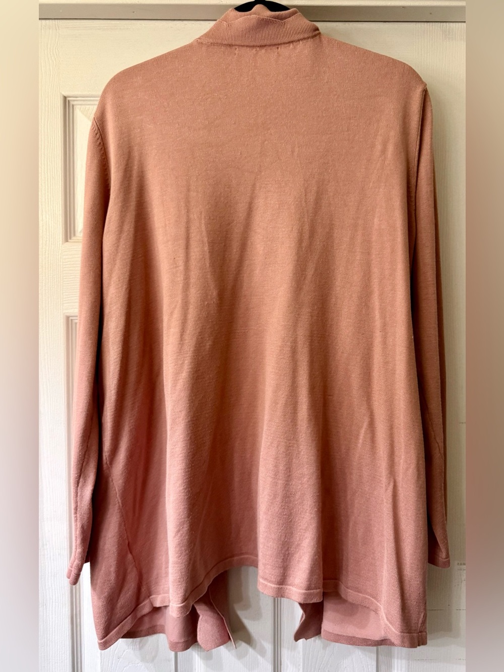 Cable & Gauge Pink Open Cardigan Sweater Duster 2X - Picture 6 of 6